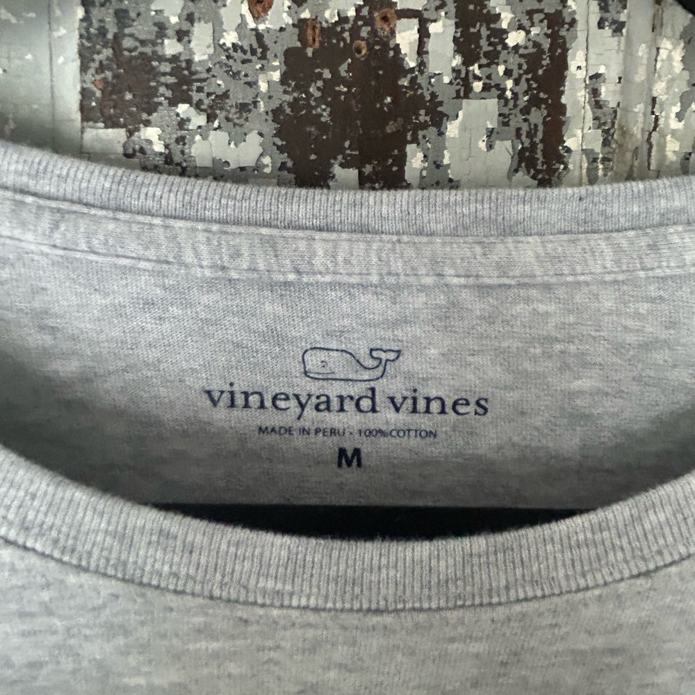 Vineyard Vines Light Gray Crewneck Tee - Picture 2 of 9